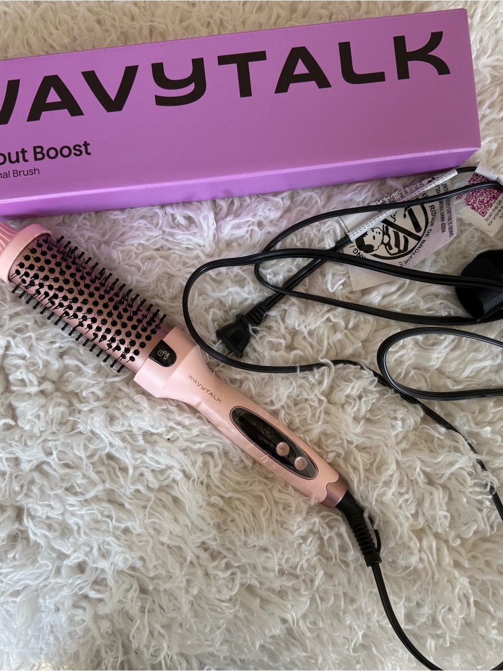WavyTalk Heated Styling Brush - Gentle Volume & Smooth Finish